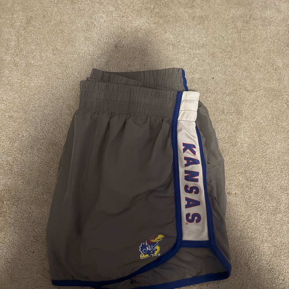 Gray Kids Bottoms with Kansas Logo